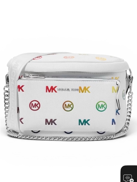 Michael Kors Handbags - Michael Kors Slater Medium Rainbow Logo Embossed Sling Pack